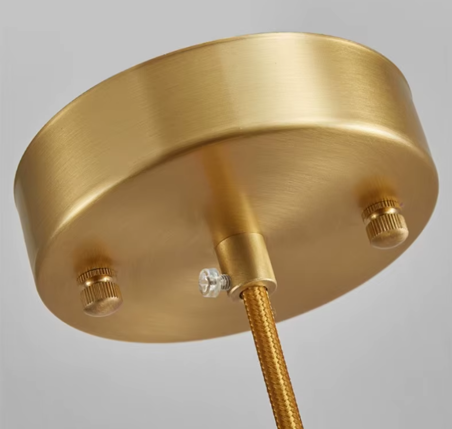 Copper And Marble Lamp