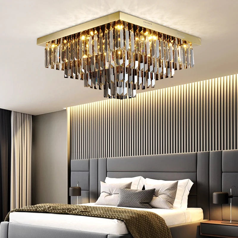 Crystal Ceiling Light Fixture Bedroom
