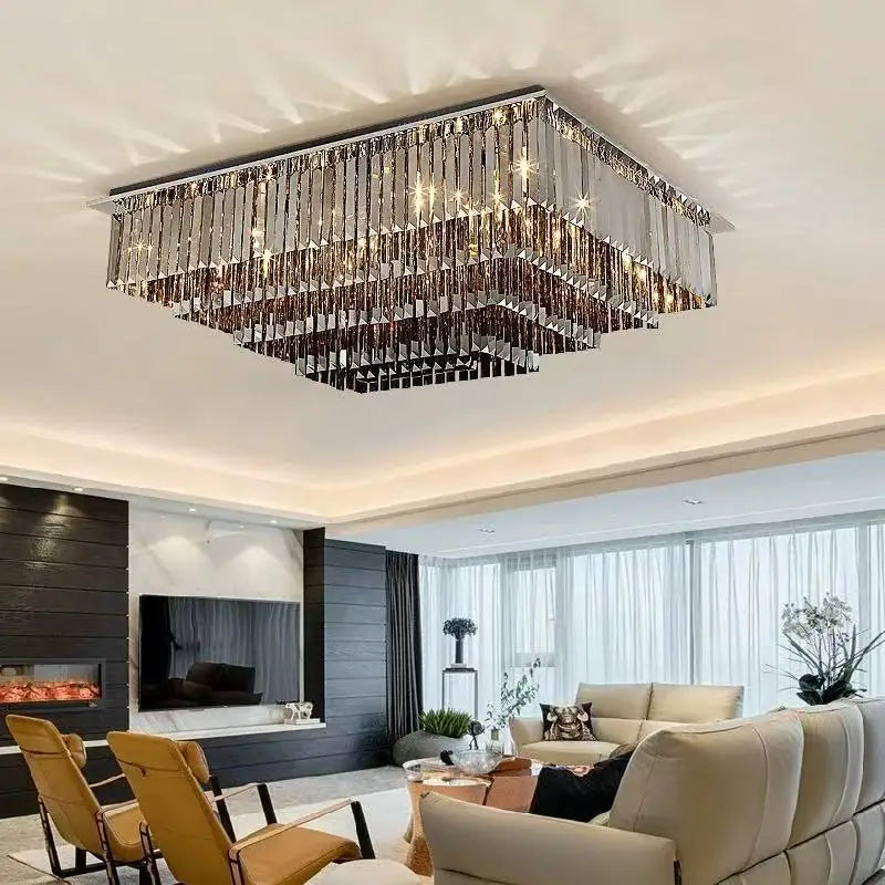 Crystal Ceiling Light Fixture Living Room