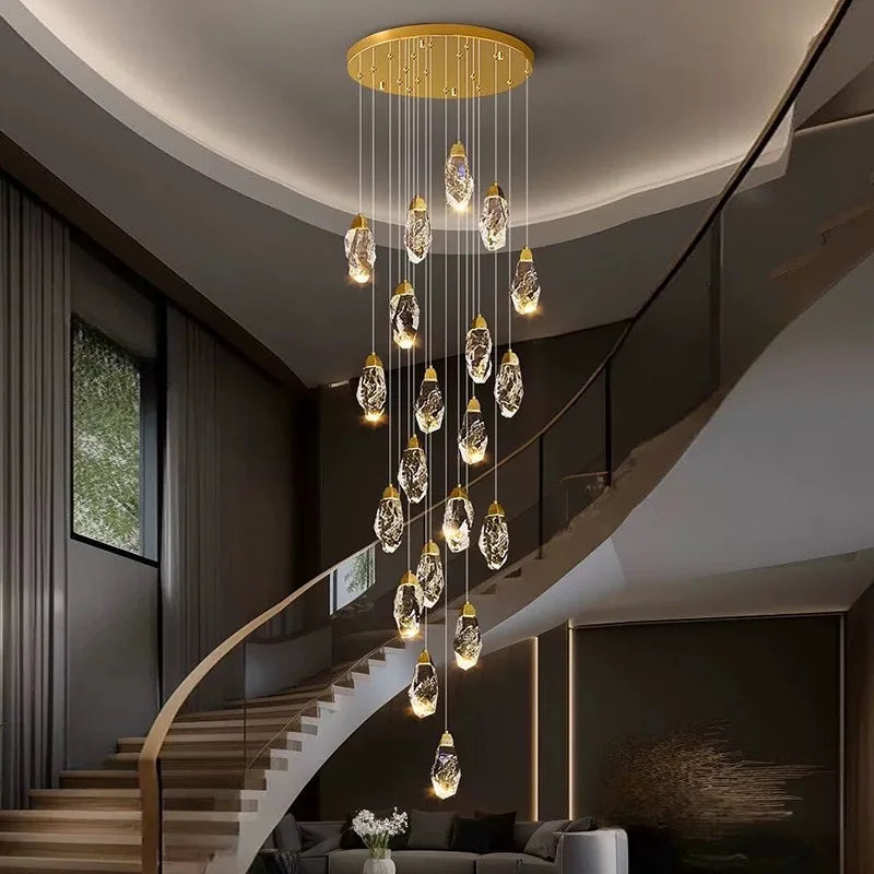 Crystal Chandelier Hotel Staircases