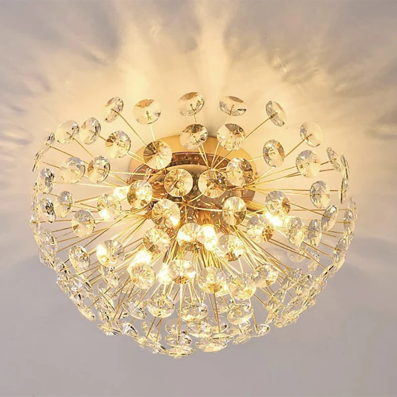 Crystal Dandelion Ceiling Light
