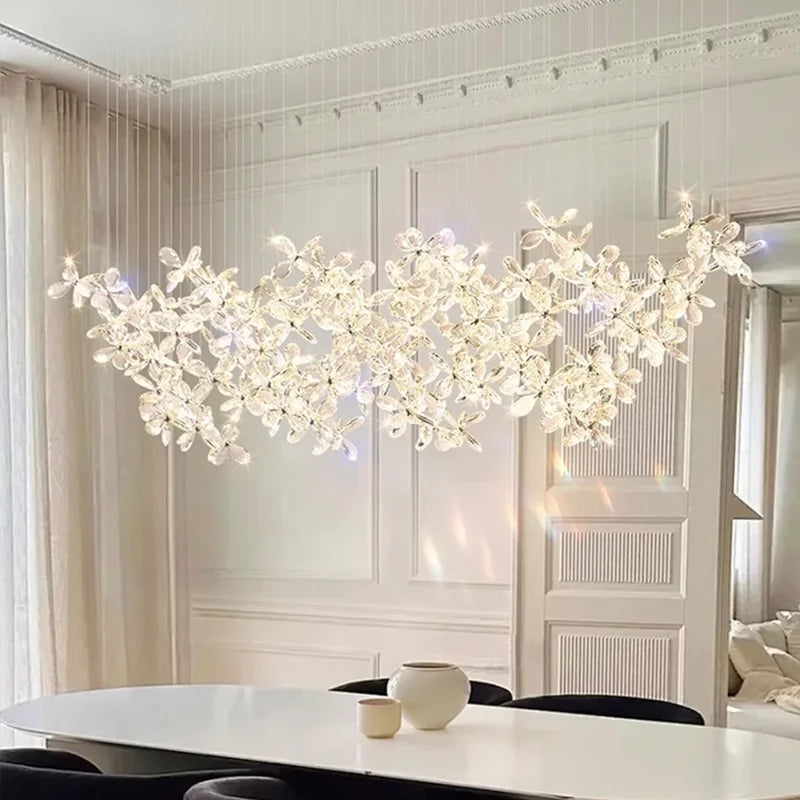 Crystal Flower Chandelier