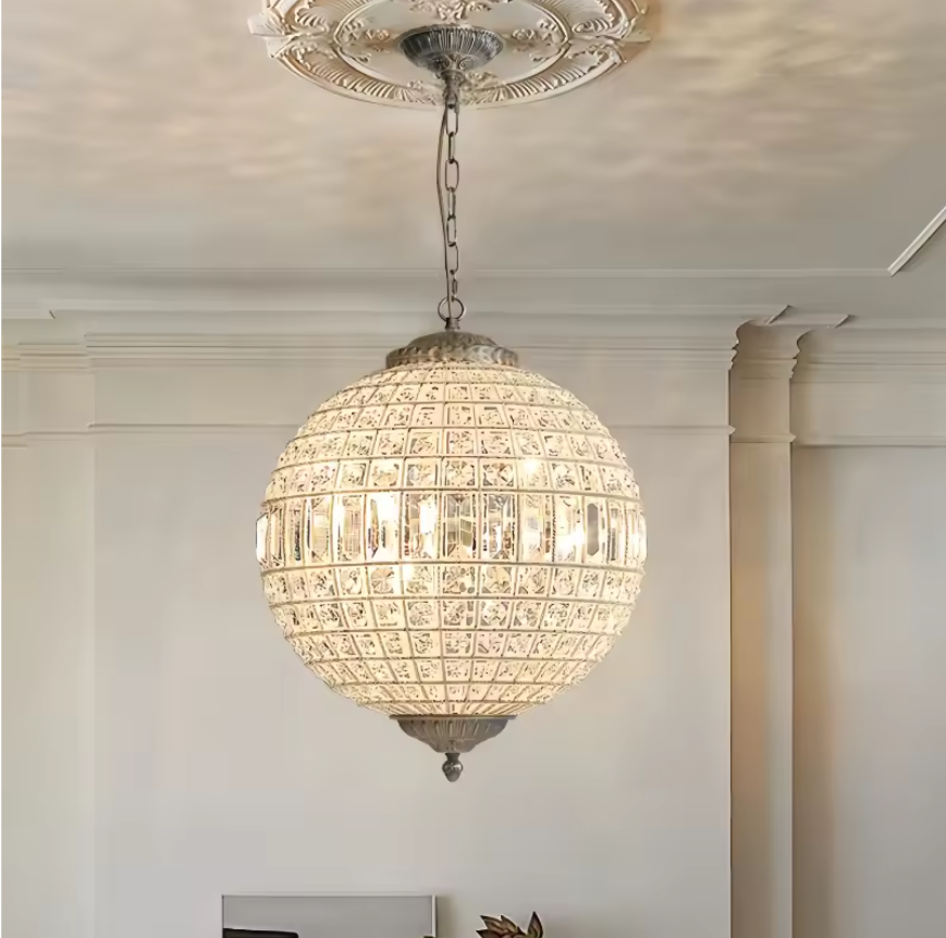 Crystal Globe Pendant Ceiling Light Fixtures