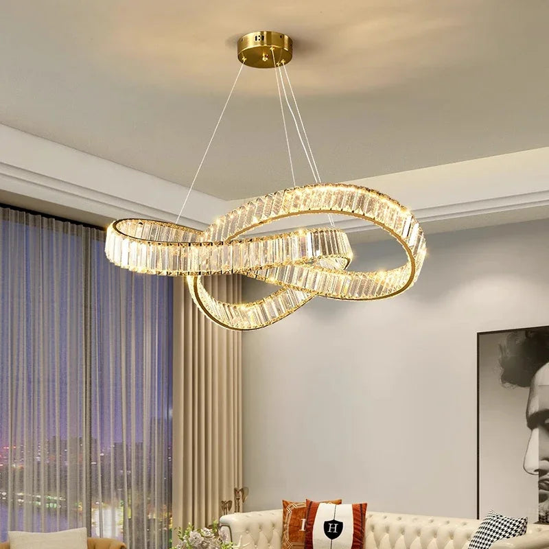 Crystal Pendant Light Living Room
