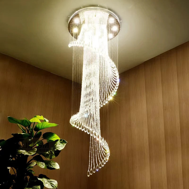 Crystal Staircase Chandelier