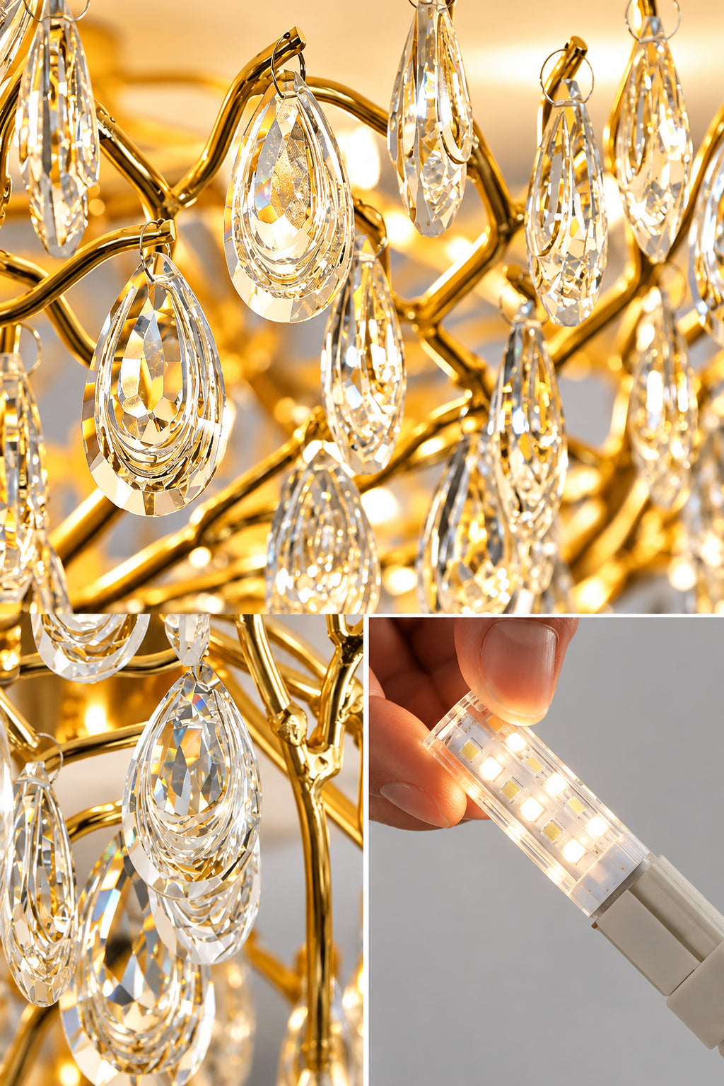 Crystal Tree Branch Ceiling Light