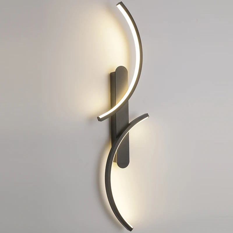 Curved LED Wall Lights