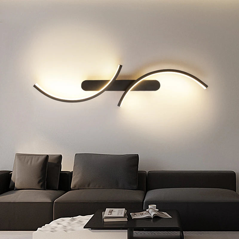 Curved Wall Light For Living Room