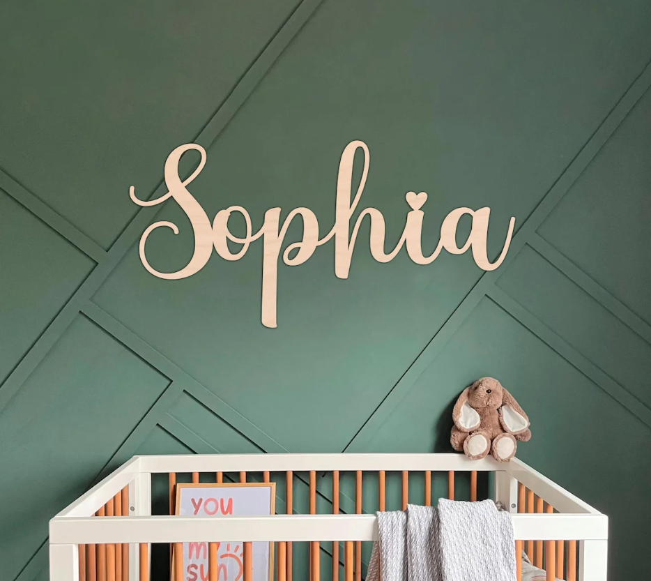 Custom Wooden Name Sign