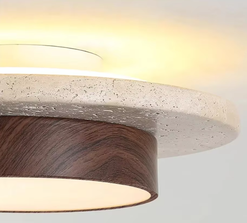 Dark Wabi-Sabi Round Ceiling Lights