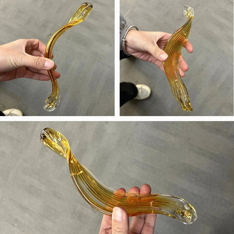 Detailed Hand blown Glass Leaf Chandelier