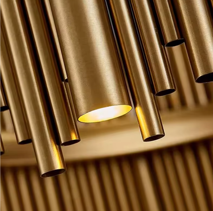 Details of gold chandelier