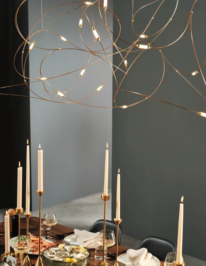 Modern LED Firefly Chandelier For Luxury Interiors For Dining Room