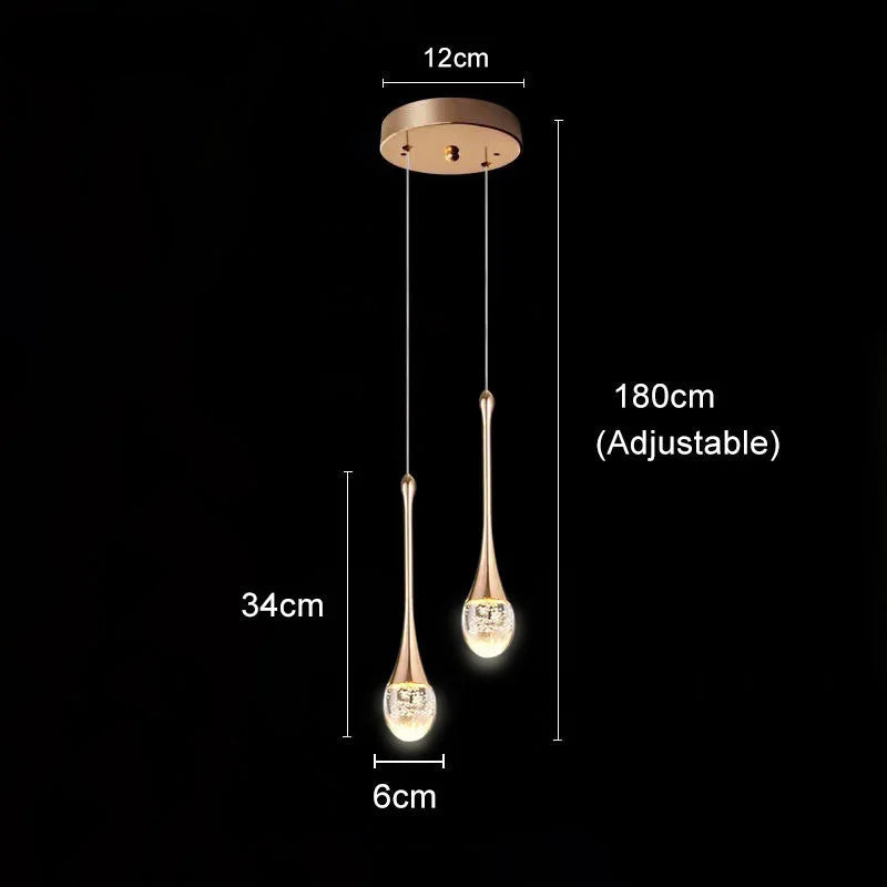 Double Hanging Pendant Lamp For Bedroom Kitchen