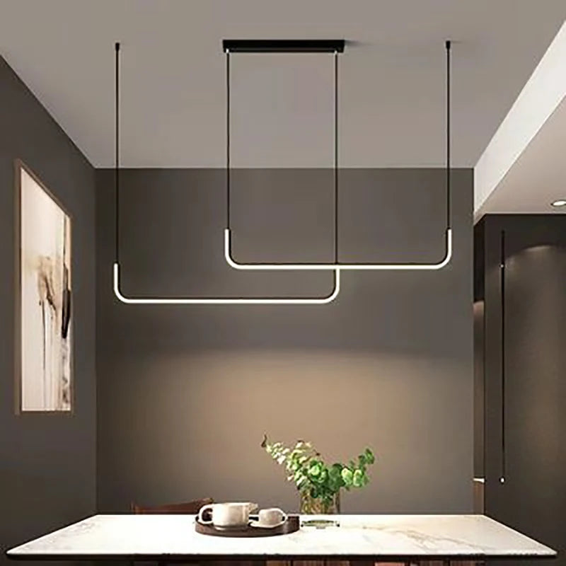 Double Modern LED Chandelier Light