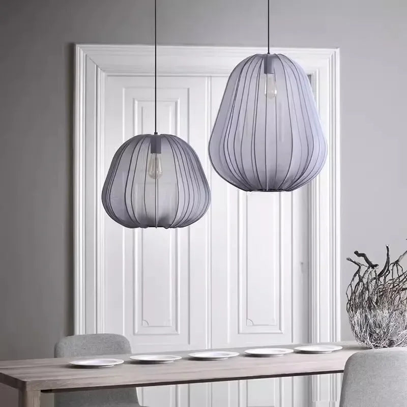Fabric Mesh Hanging Ceiling Lamps