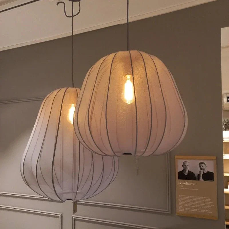 Fabric Mesh Hanging Ceiling Light