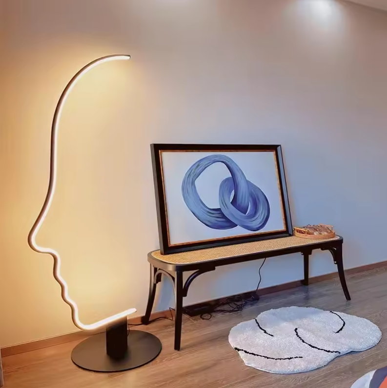 Face Silhouette Floor Lamps