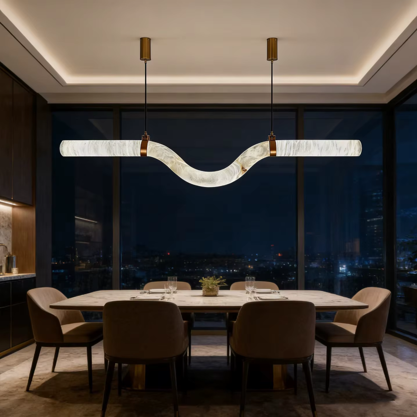 Faux Marble Pendant Lights