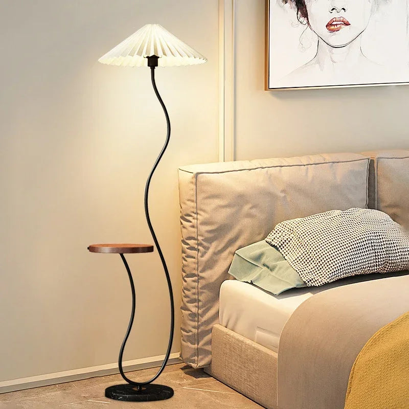 Floor Lamp With Built In Bedside Table