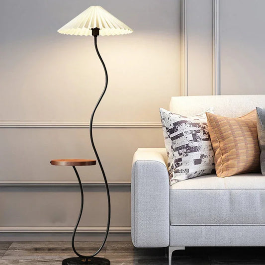 Floor Lamp With Side Table
