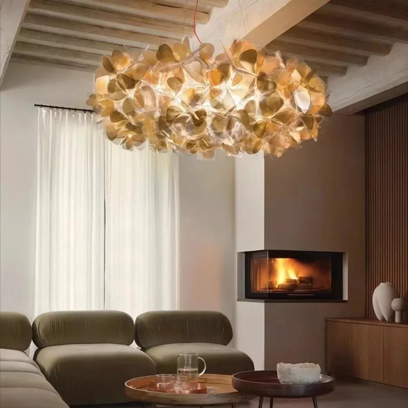Flower Petal Hanging Ceiling Lights For Living Room