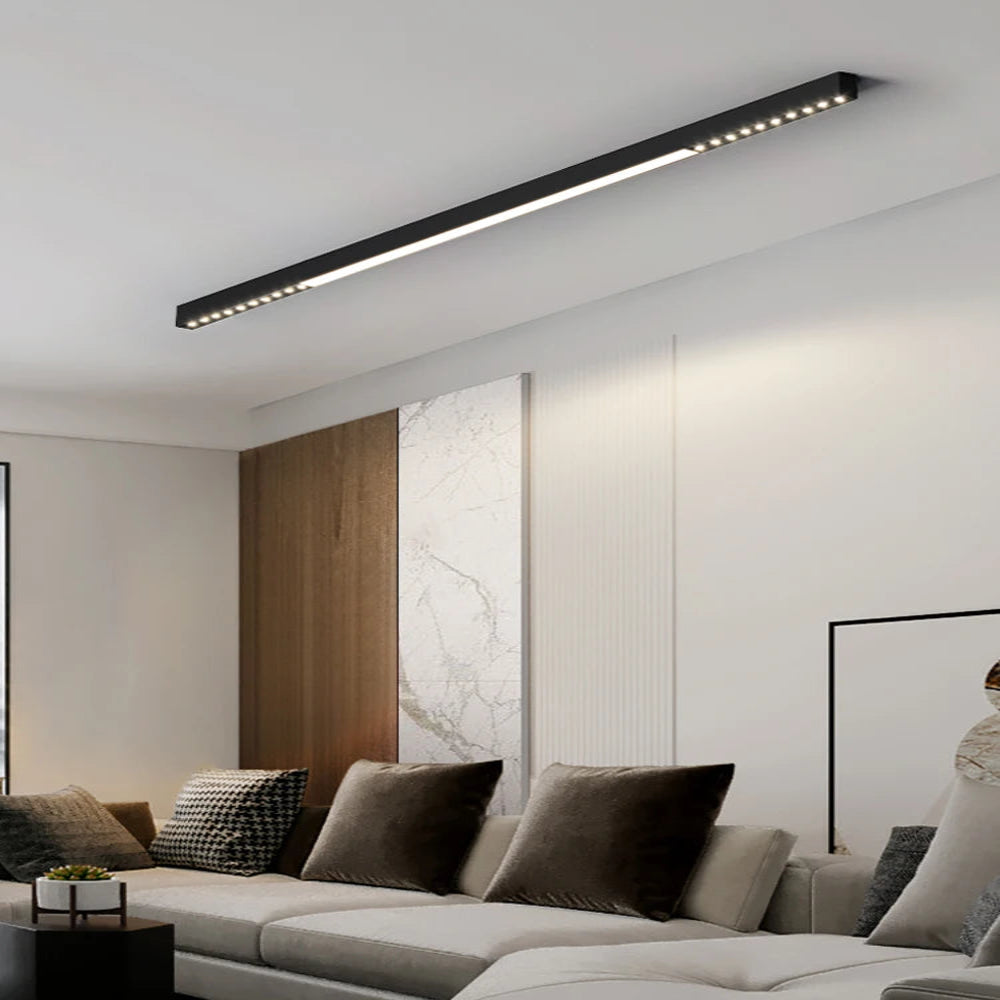 Flush Mount Modern Linear LED Ceiling Light Fixture