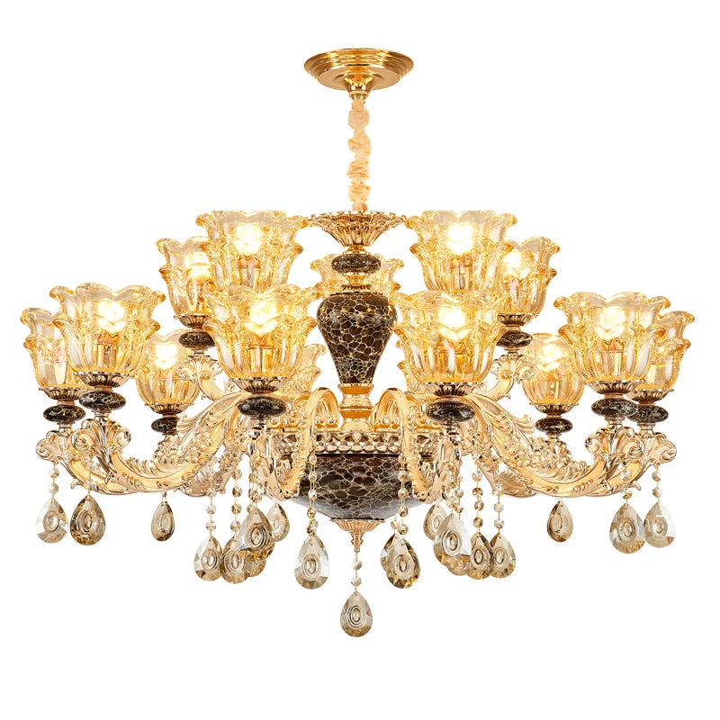 French Chandelier Gold