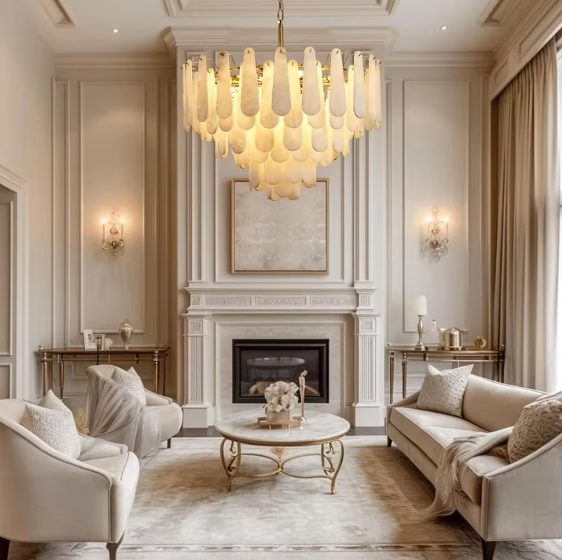 French Marble Chandeliers