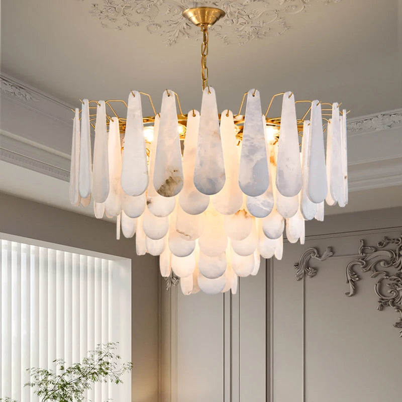 French Marble Chandelier