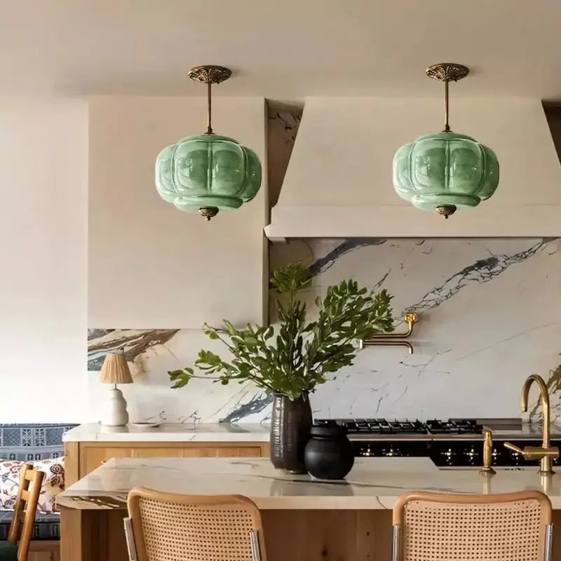 French Murano Glass Ceiling Light Kitchen Dining Room