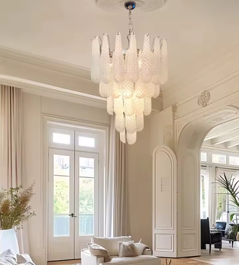 Glass Art Chandelier Living Room
