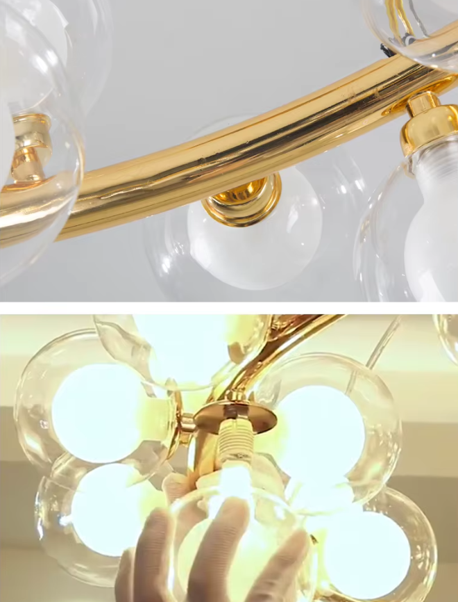 Glass Ball Chandeliers