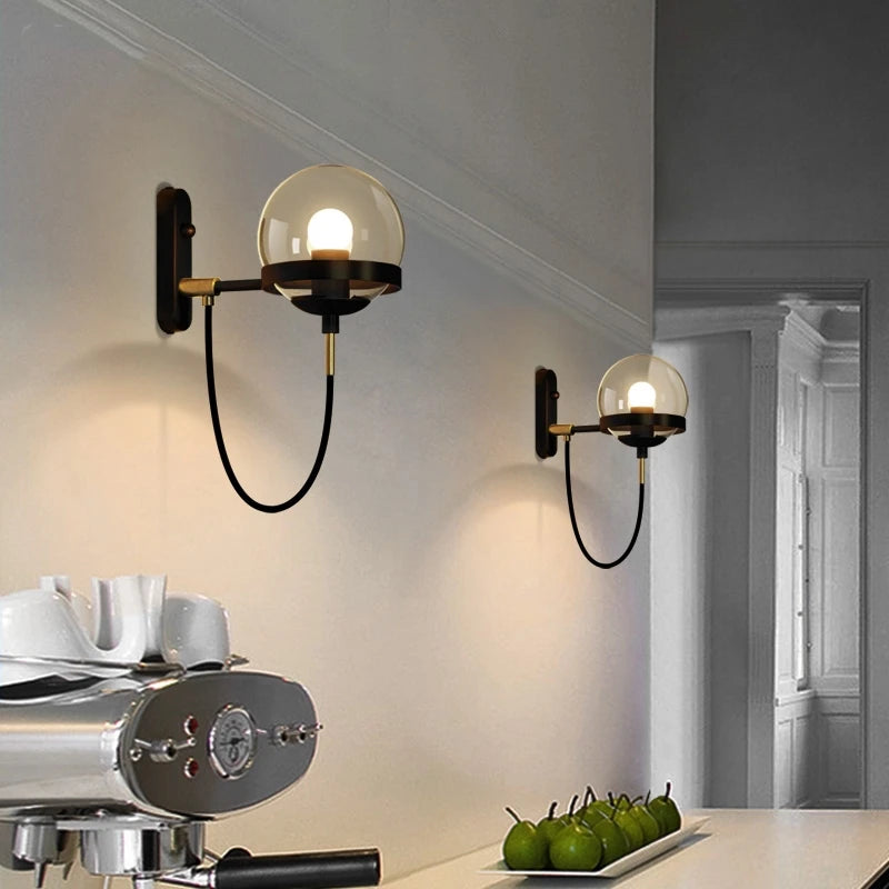 Modern Glass Ball Wall Lights