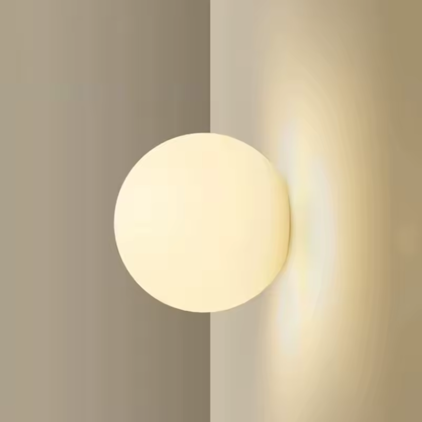 Glass Ball Wall Sconce
