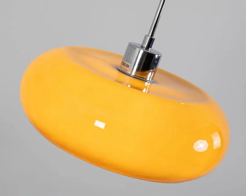 Orange Glass Bauhaus Lamp