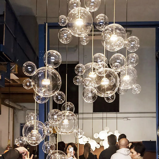 Glass Bubble Chandelier