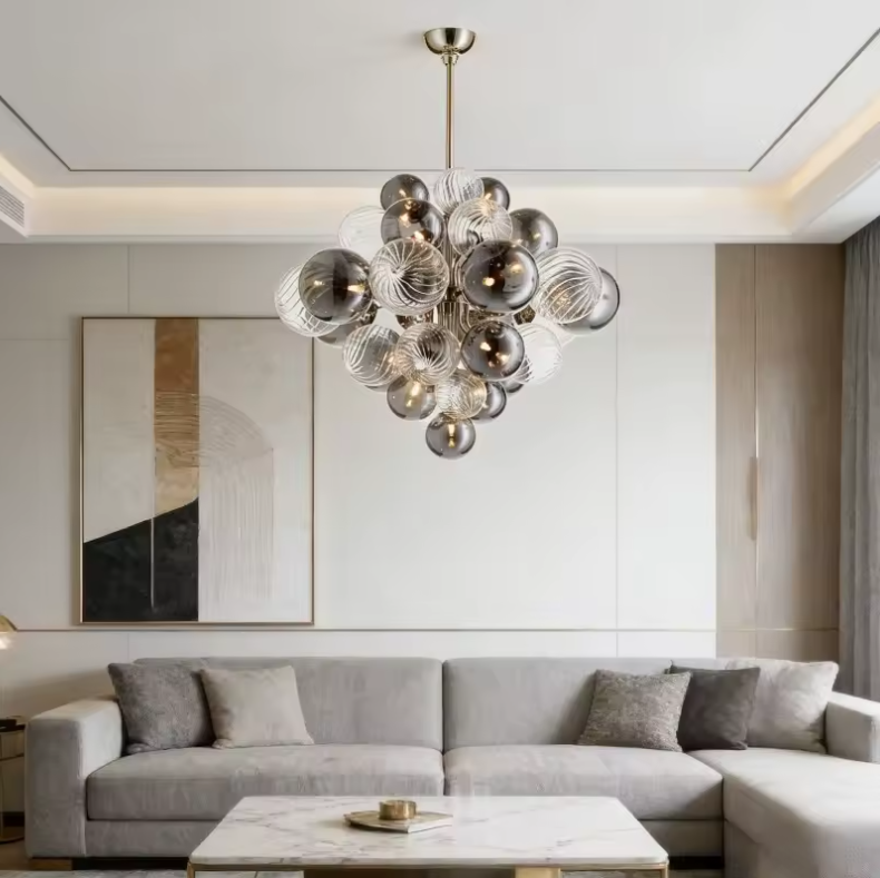 Glass Bubble Chandelier Living Room