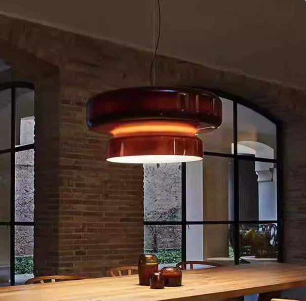Glass Designer Pendant Lights Dining Room Table