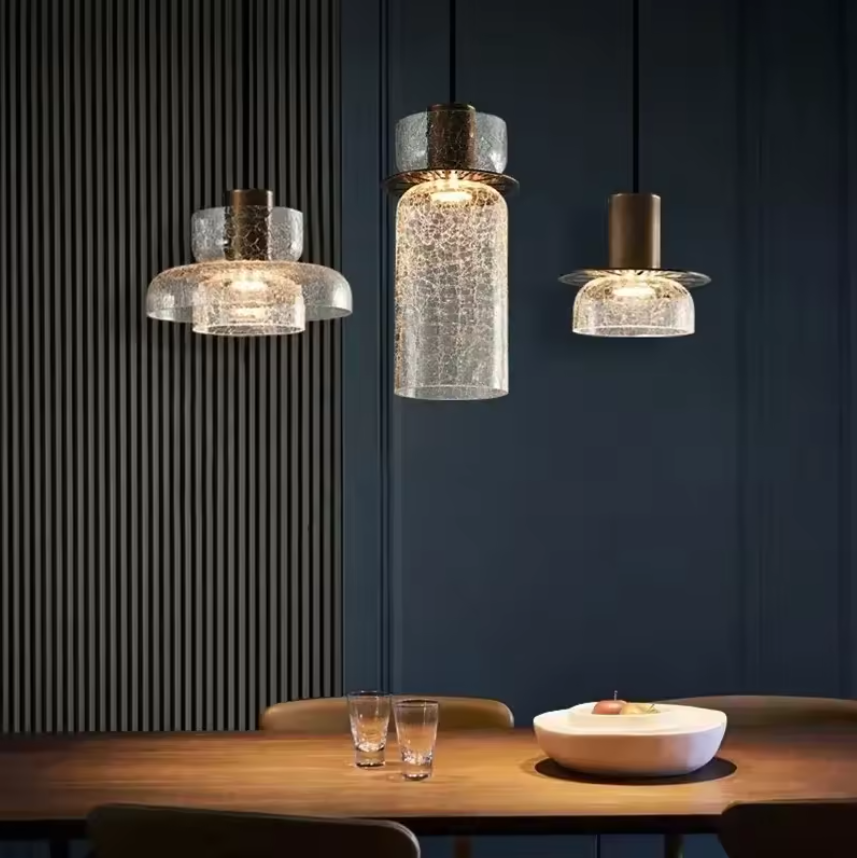 Glass Hanging Ceiling Lighting Fixture