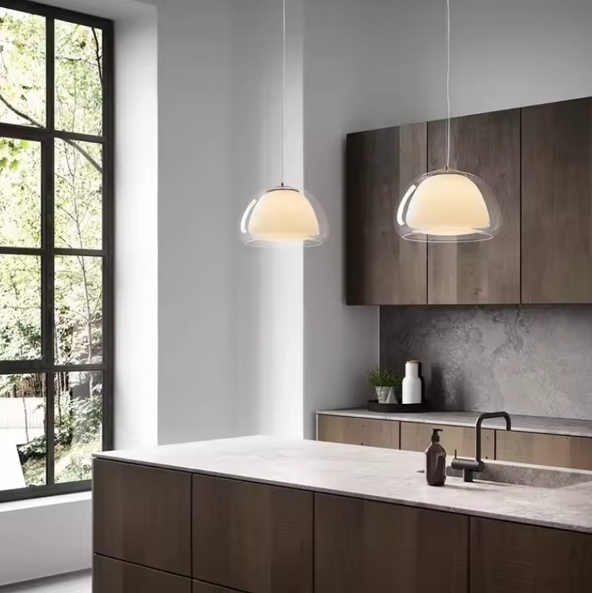 Glass Pendant Light For Kitchen