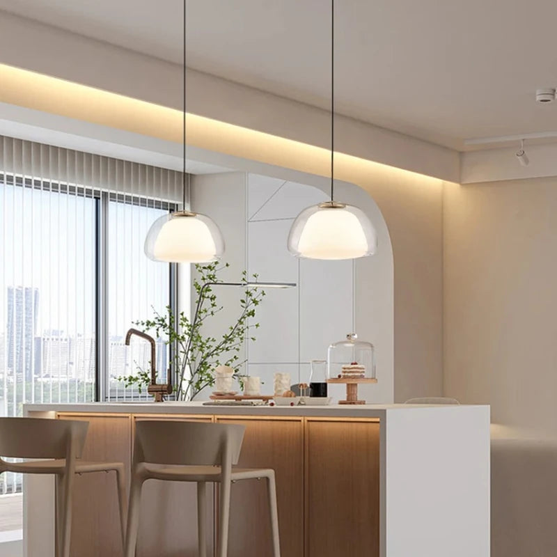 Glass Pendant Light For Kitchen Dining Room
