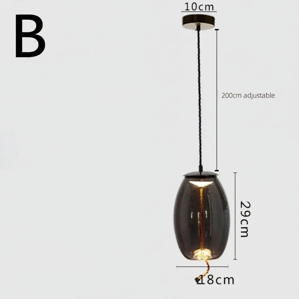 Glass Pendant Lights For Kitchen Dining Room Or Bedroom B