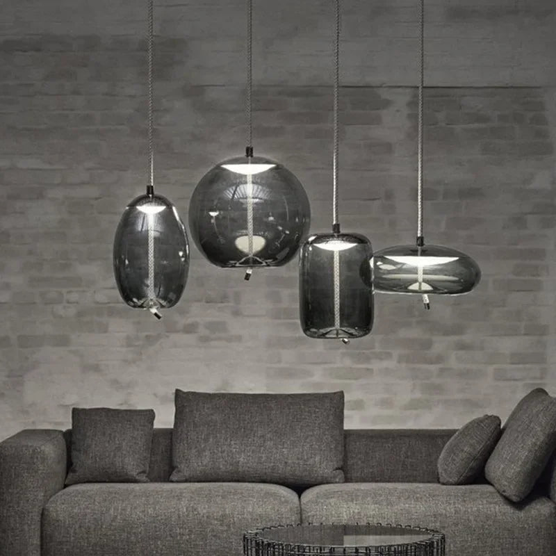 Glass Pendant Lights For Living Room