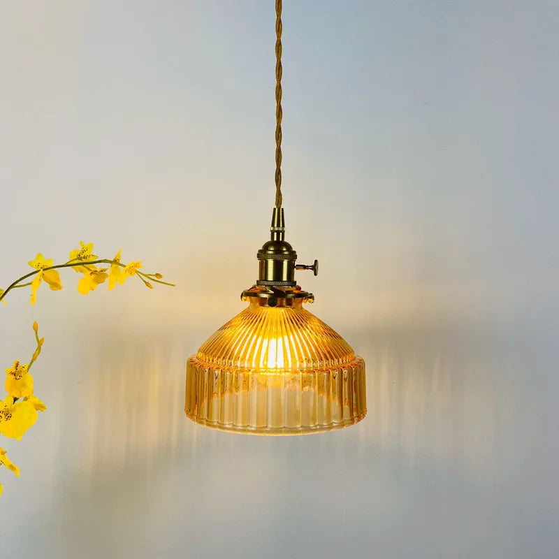 Glass Retro Pendant Light