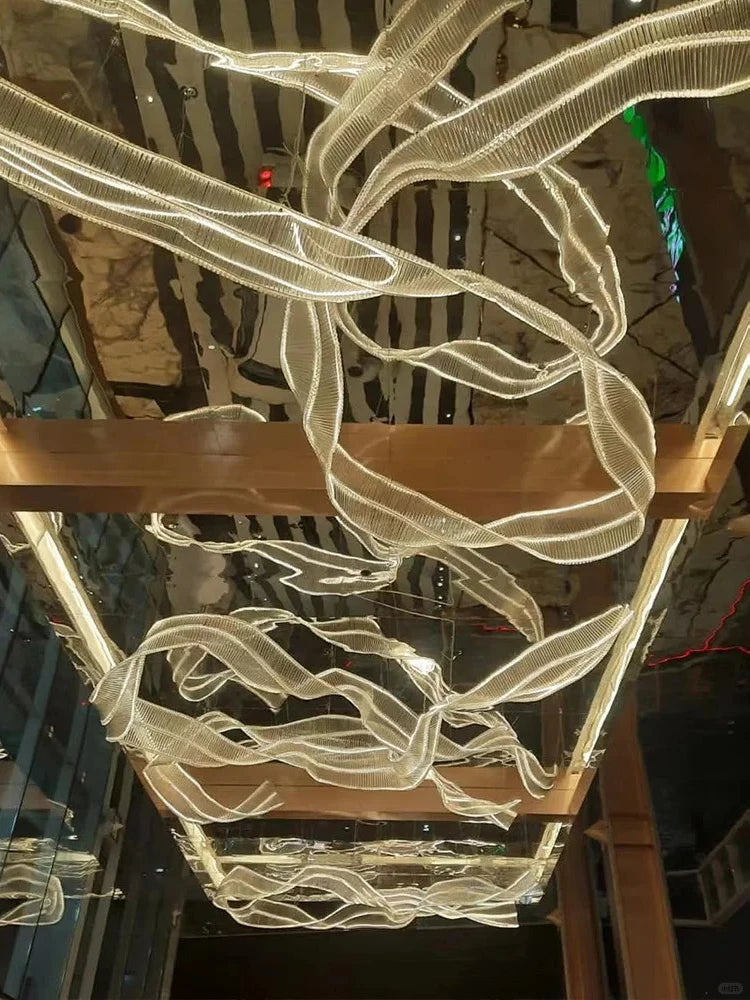Glass Ribbon Ceiling Lights Chandeliers