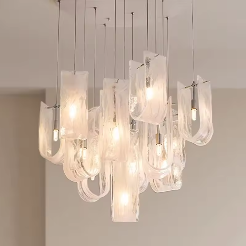 Glass Ribbon Chandelier