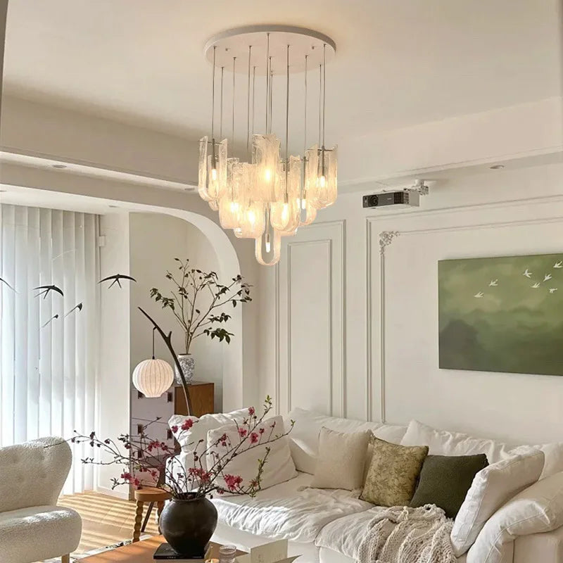 Glass Ribbon Chandelier Living Rooms