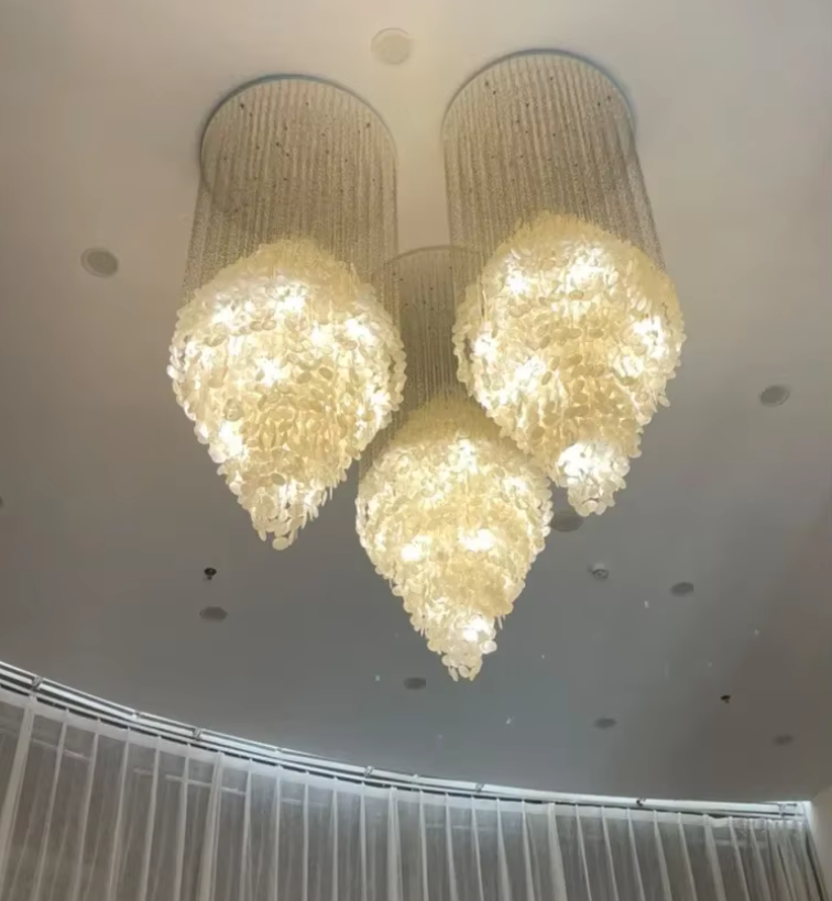 Glass Sea Shell Chandeliers
