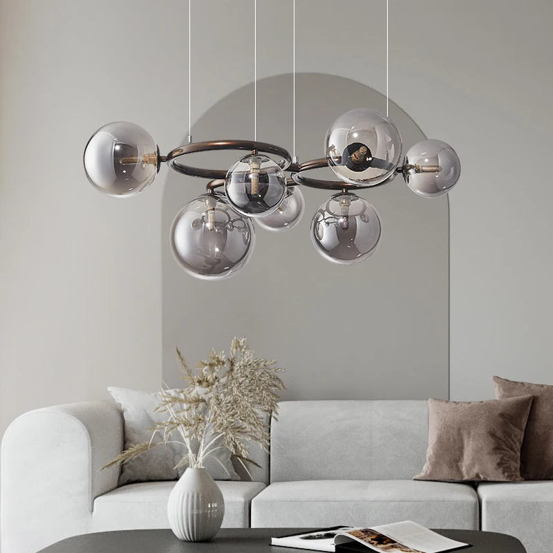 Glass Sphere Chandelier